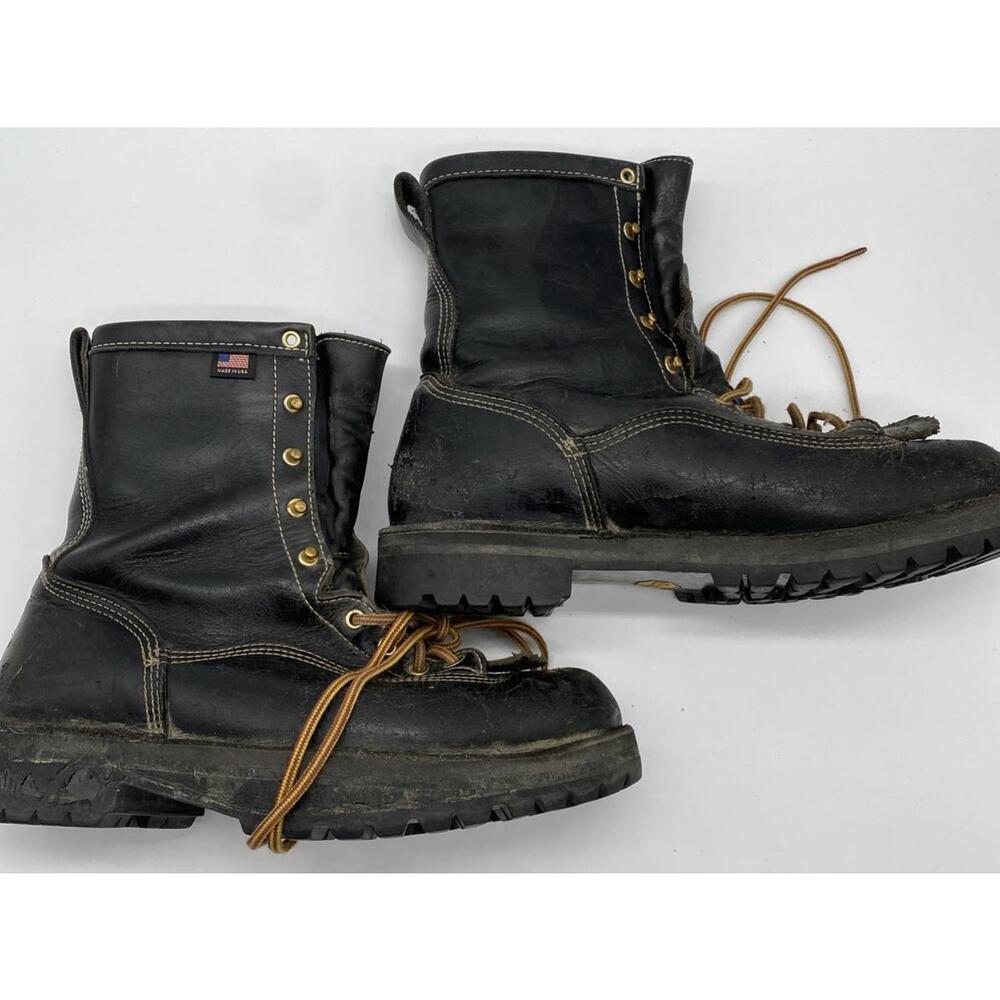 Danner RAINFOREST 200G GTX 8.5” Black Wild Land Fire, Logger Boots  Men's 11.5EE